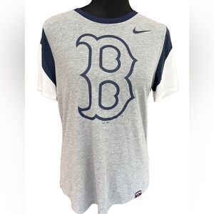 The Nike Tee MLB genuine merchandise athletic cut Red Sox ringer tee shirt sz M